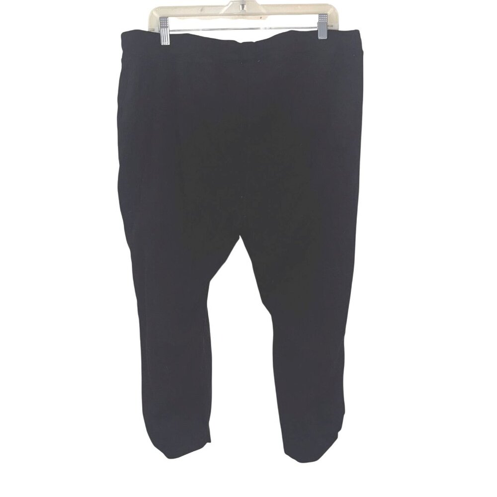Sunday Womens Black XL Cotton/Spandex Loose Fit Cropped Pants - Picture 5 of 8